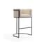 Manhattan Comfort Cosmopolitan Barstool in Cream and Black, PK2 2-BS015-CR - alternate 2